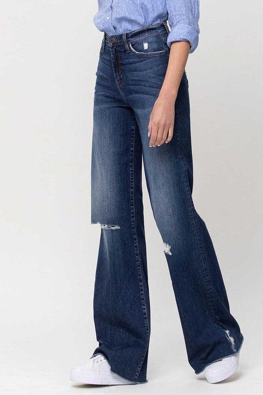 Mid Rise Flare Jeans- Doss Dollz