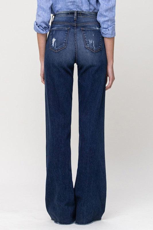 Mid Rise Flare Jeans- Doss Dollz