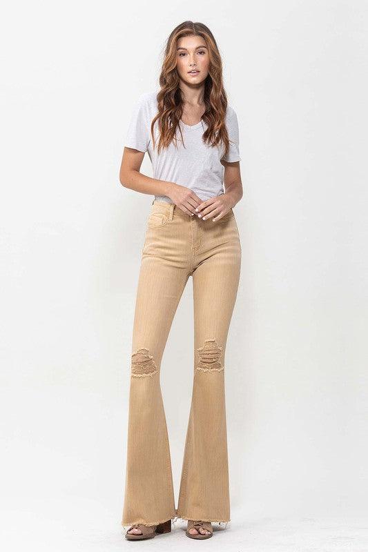 Mid Rise Flare Jeans- Doss Dollz