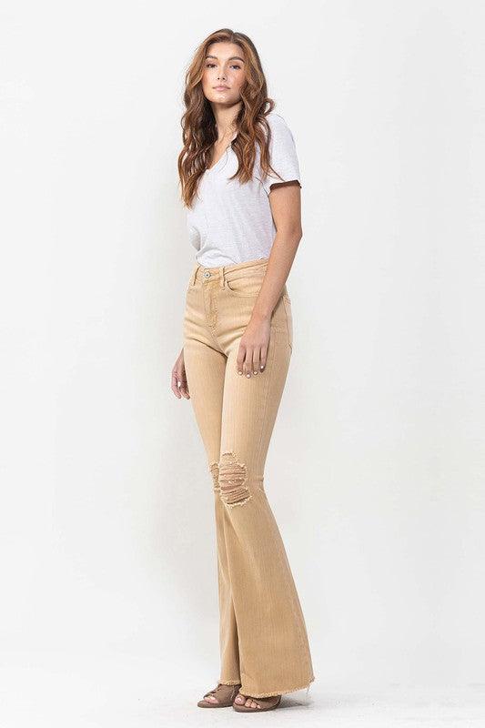 Mid Rise Flare Jeans- Doss Dollz