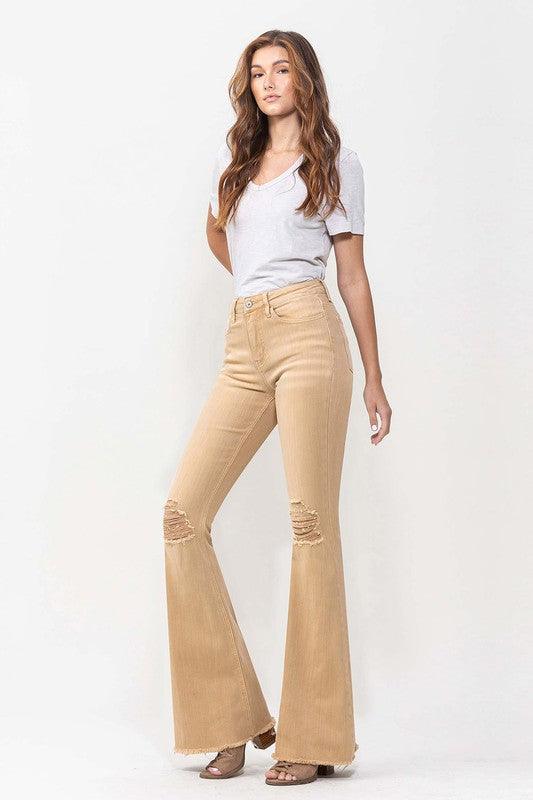 Mid Rise Flare Jeans- Doss Dollz