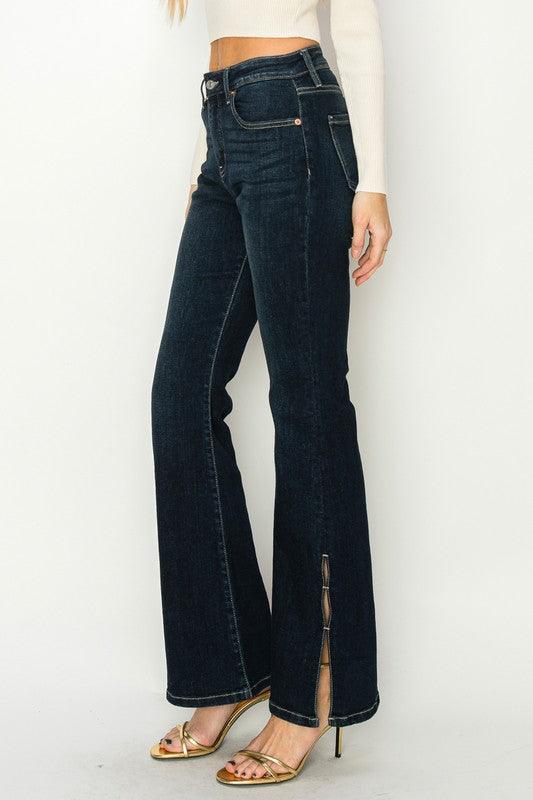 Mid Rise Flare Jeans- Doss Dollz