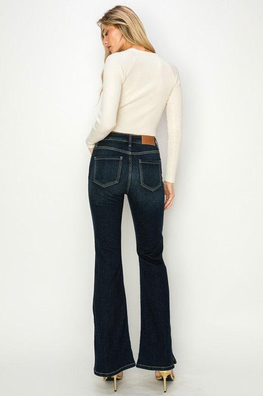 Mid Rise Flare Jeans- Doss Dollz