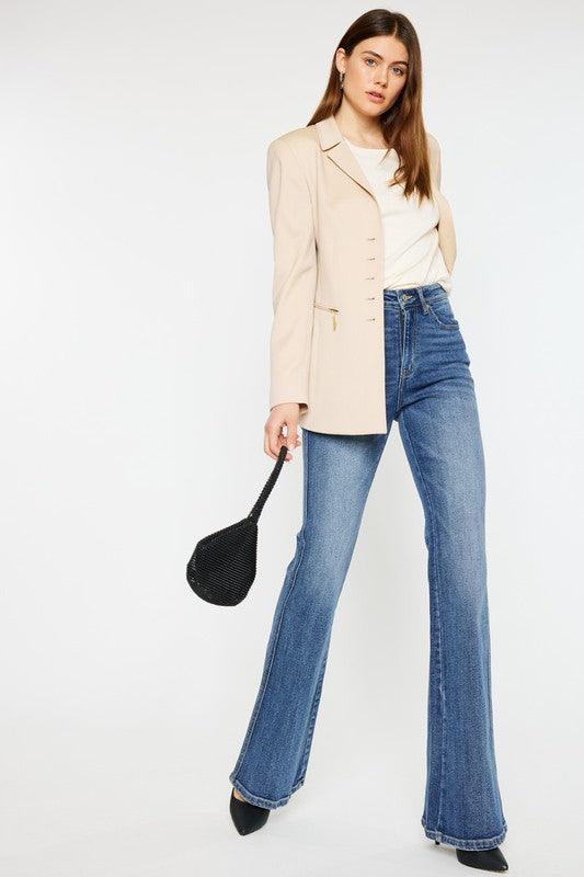 Mid Rise Flare Jeans- Doss Dollz