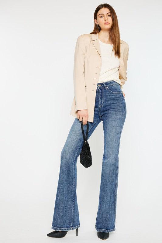 Mid Rise Flare Jeans- Doss Dollz