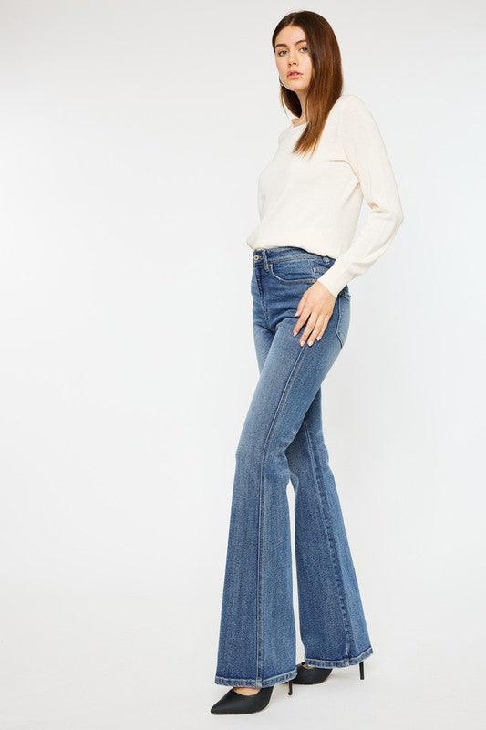 Mid Rise Flare Jeans- Doss Dollz