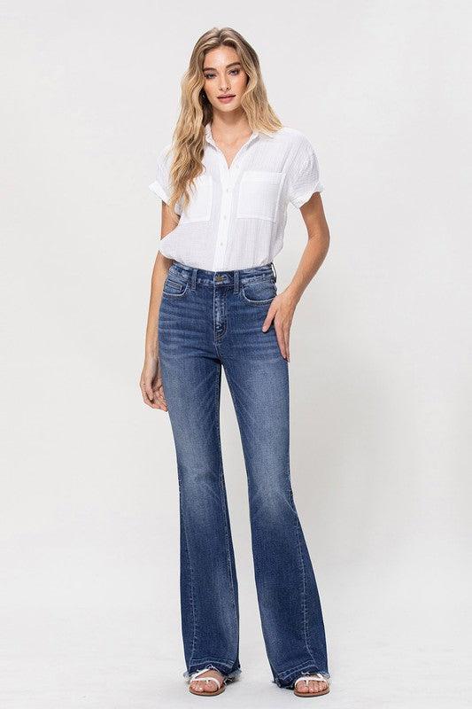 Mid Rise Flare Jeans- Doss Dollz