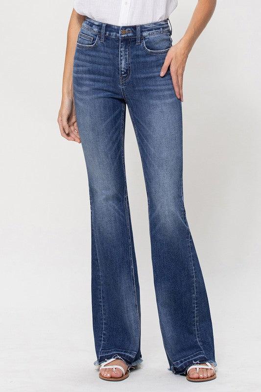 Mid Rise Flare Jeans- Doss Dollz