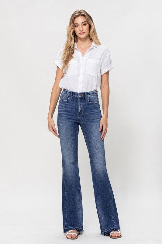 Mid Rise Flare Jeans- Doss Dollz