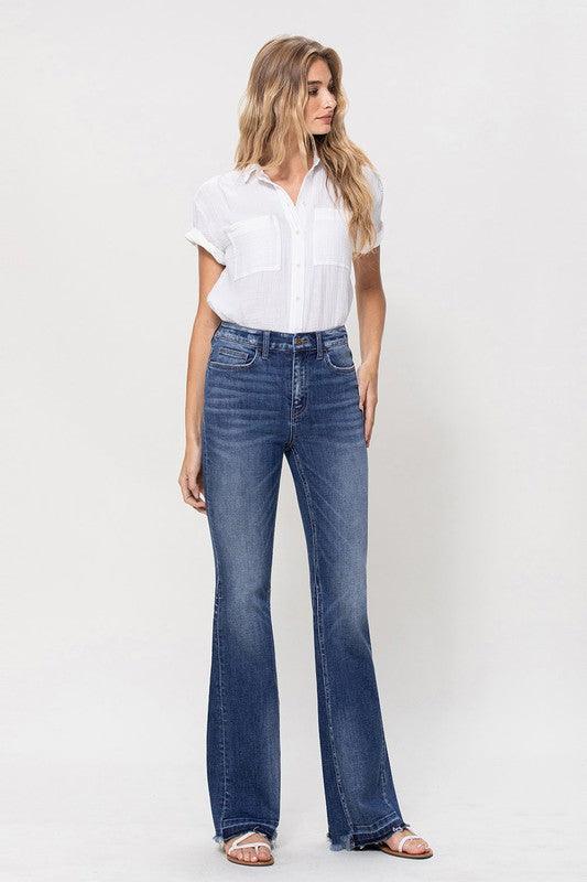 Mid Rise Flare Jeans- Doss Dollz