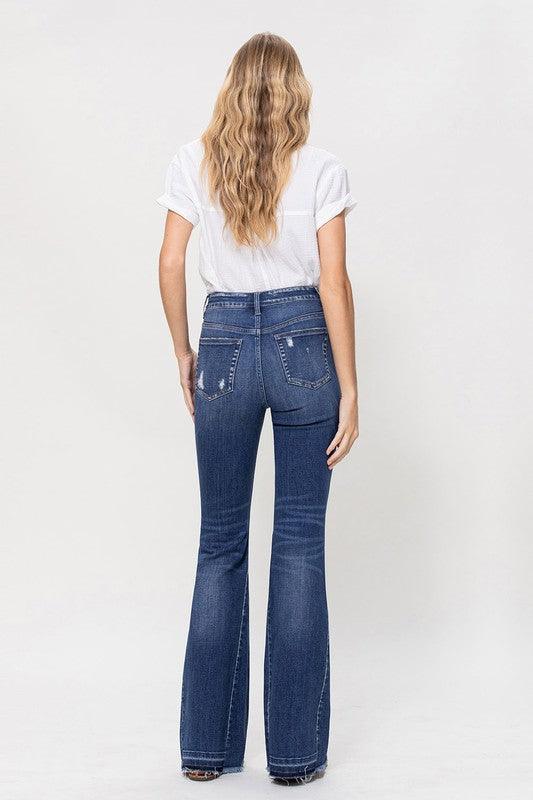 Mid Rise Flare Jeans- Doss Dollz