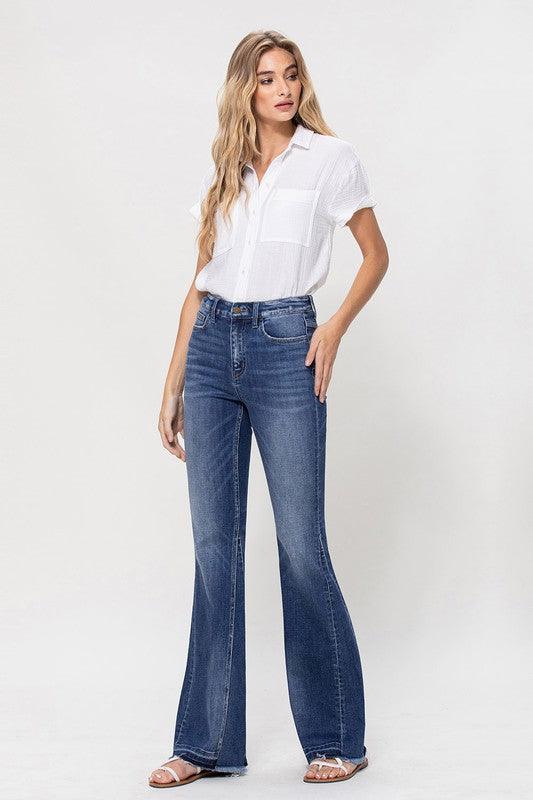 Mid Rise Flare Jeans- Doss Dollz