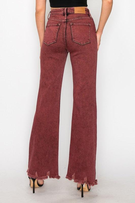 Mid Rise Flare Jeans- Doss Dollz