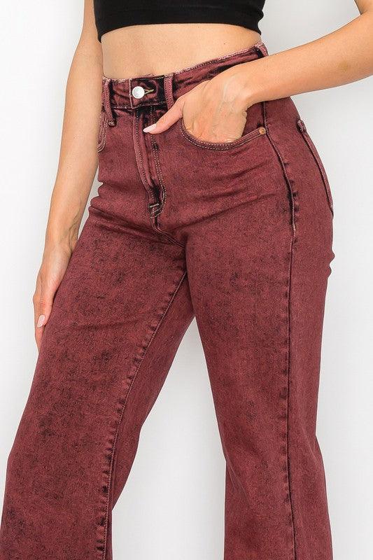 Mid Rise Flare Jeans- Doss Dollz