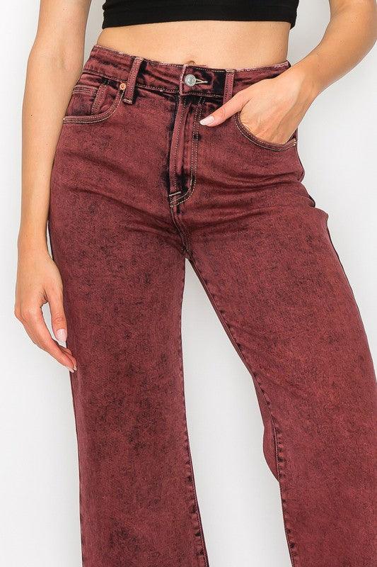 Mid Rise Flare Jeans- Doss Dollz