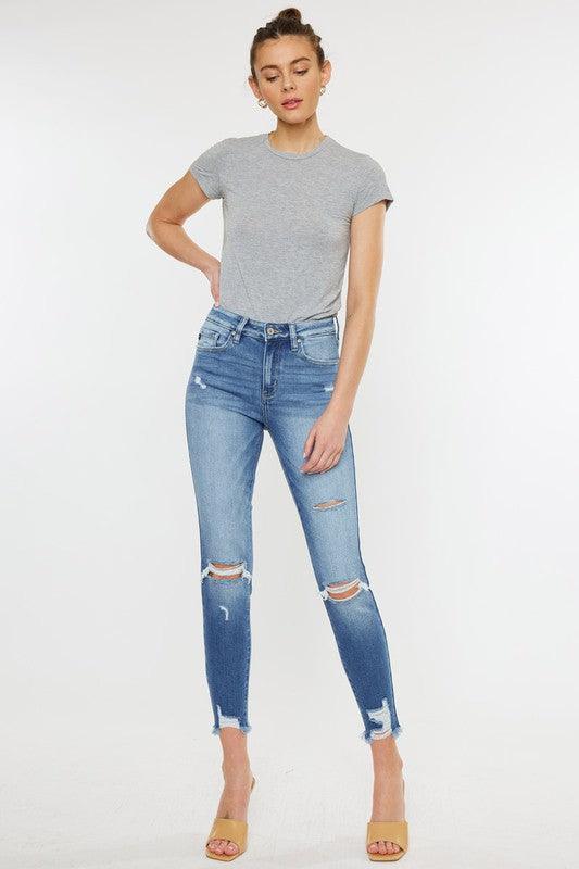 Mid Rise Flare Jeans- Doss Dollz