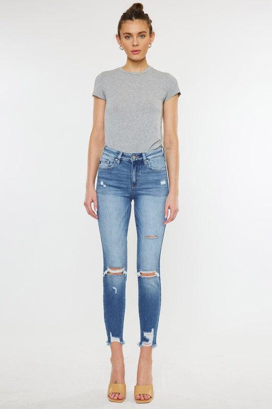 Mid Rise Flare Jeans- Doss Dollz