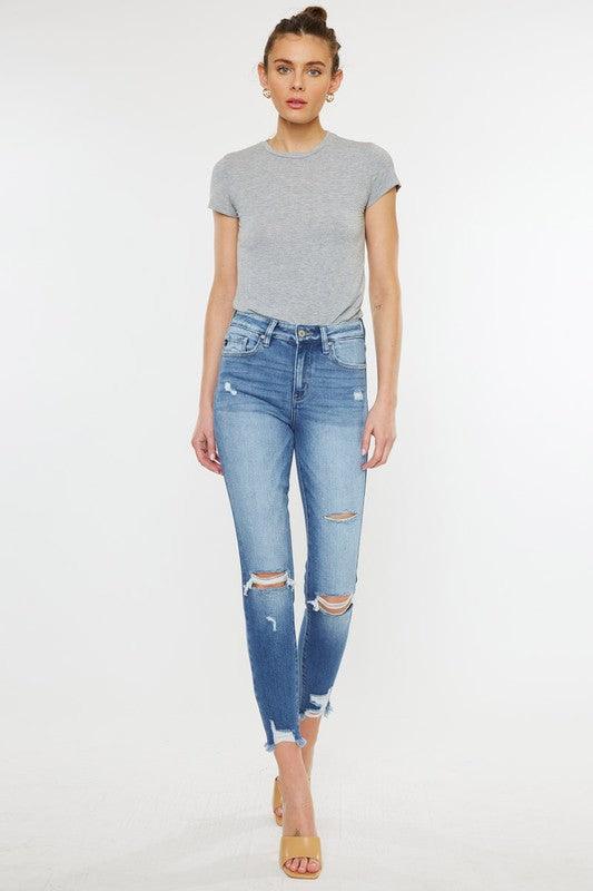 Mid Rise Flare Jeans- Doss Dollz