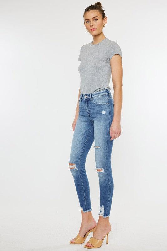 Mid Rise Flare Jeans- Doss Dollz