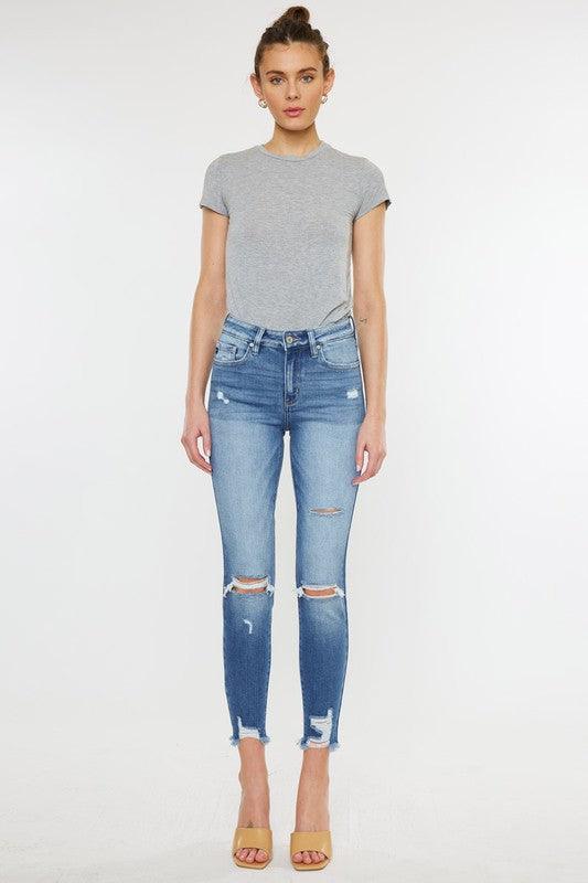 Mid Rise Flare Jeans- Doss Dollz