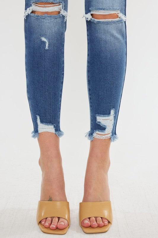 Mid Rise Flare Jeans- Doss Dollz