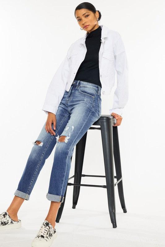 Mid Rise Flare Jeans- Doss Dollz