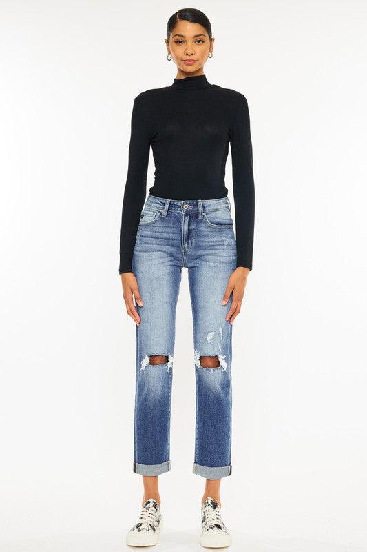 Mid Rise Flare Jeans- Doss Dollz