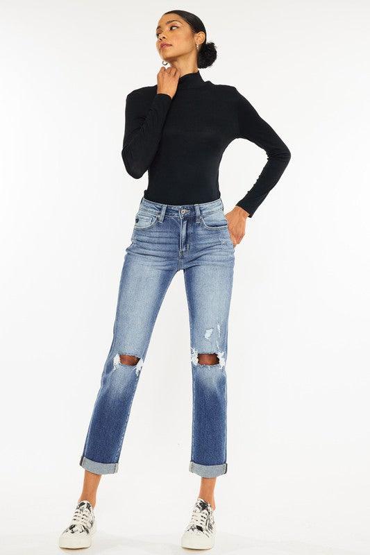 Mid Rise Flare Jeans- Doss Dollz