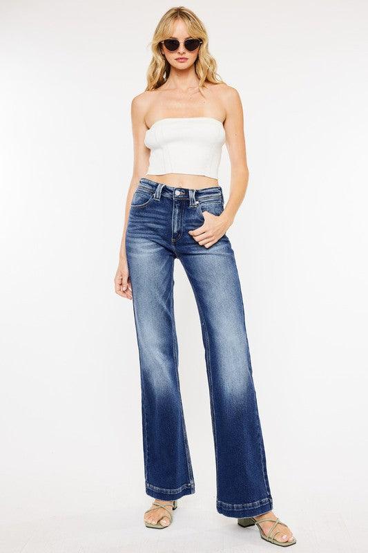 Mid Rise Flare Jeans- Doss Dollz