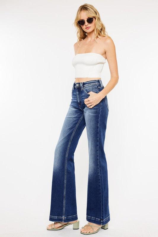 Mid Rise Flare Jeans- Doss Dollz