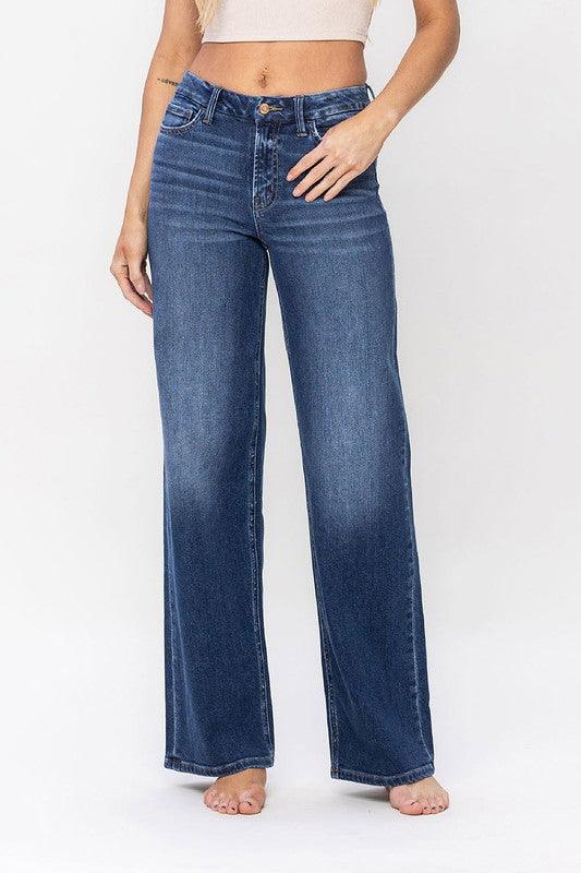 Mid Rise Flare Jeans- Doss Dollz