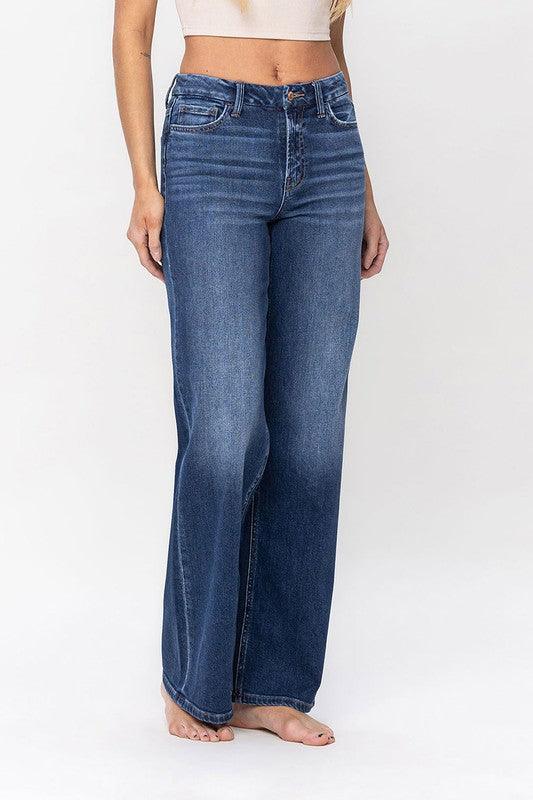 Mid Rise Flare Jeans- Doss Dollz