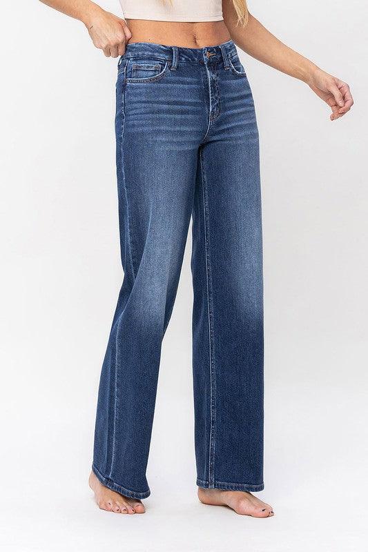 Mid Rise Flare Jeans- Doss Dollz