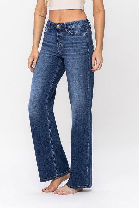 Mid Rise Flare Jeans- Doss Dollz