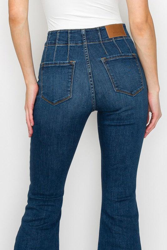 Mid Rise Flare Jeans- Doss Dollz