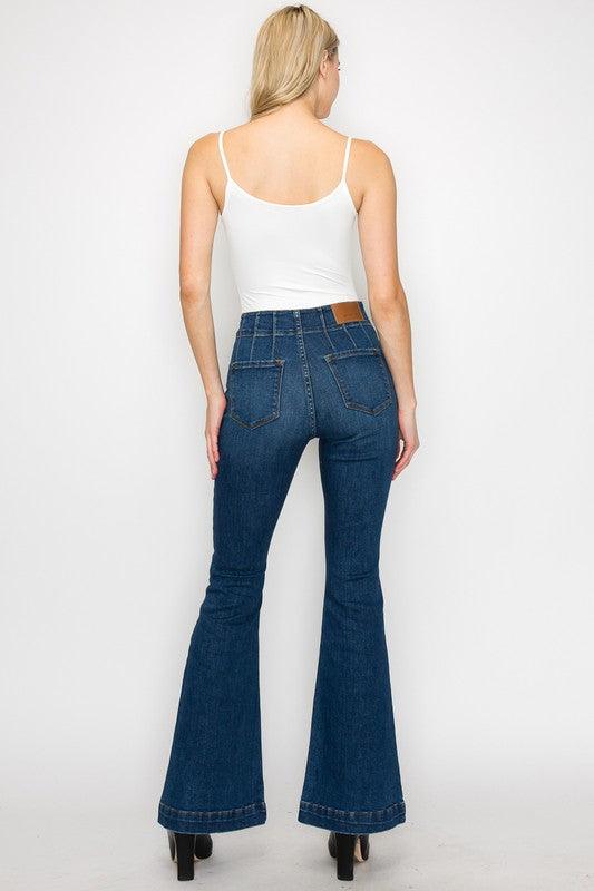 Mid Rise Flare Jeans- Doss Dollz