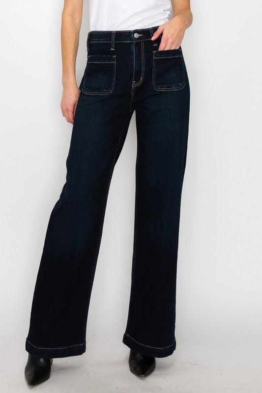 Mid Rise Flare Jeans- Doss Dollz