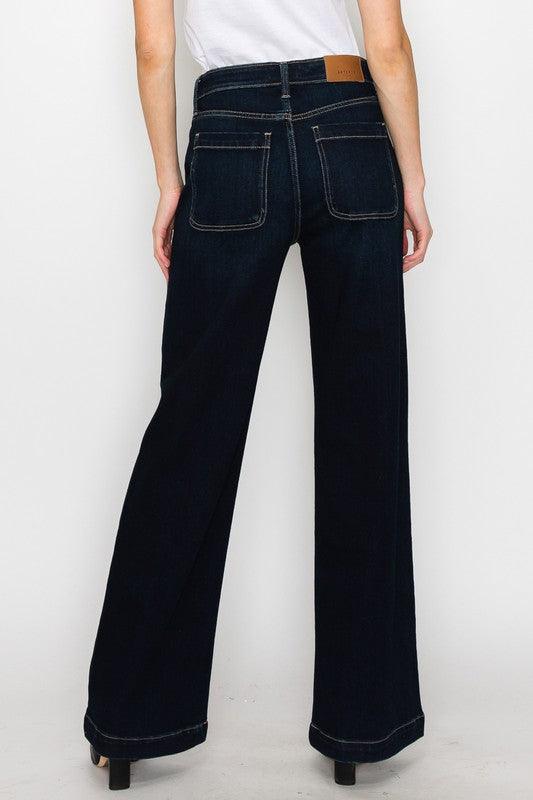 Mid Rise Flare Jeans- Doss Dollz