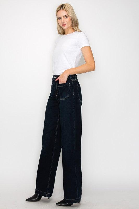 Mid Rise Flare Jeans- Doss Dollz