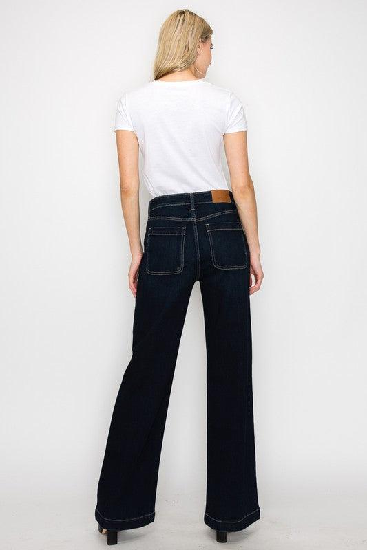 Mid Rise Flare Jeans- Doss Dollz