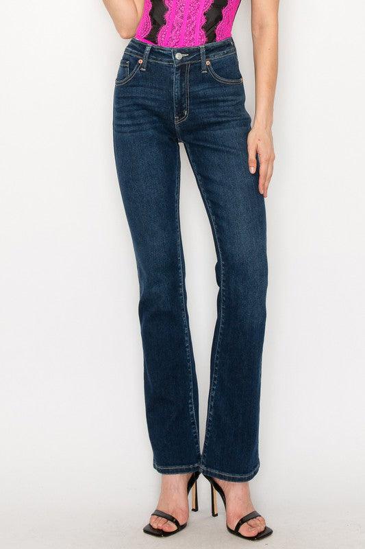 Mid Rise Flare Jeans- Doss Dollz