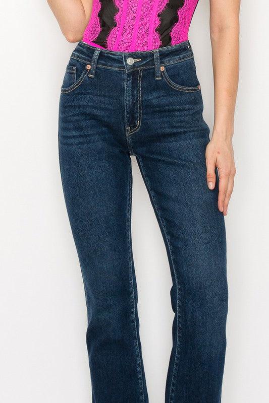 Mid Rise Flare Jeans- Doss Dollz