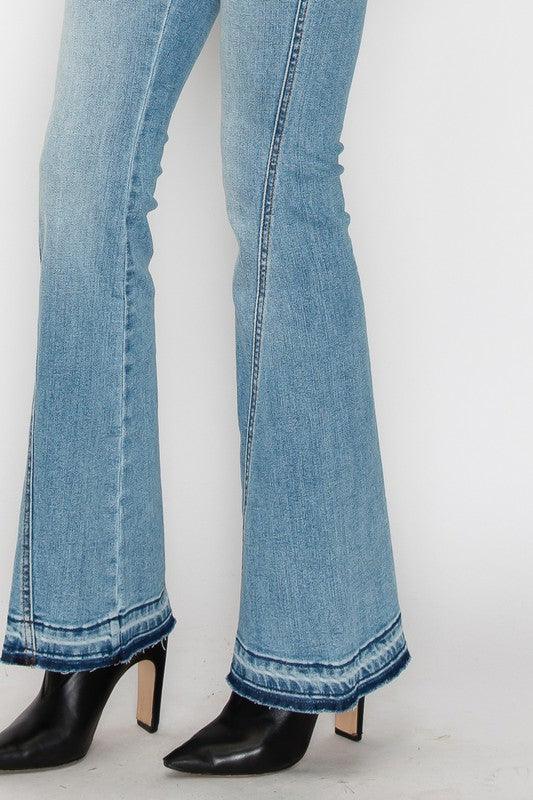 Mid Rise Flare Jeans- Doss Dollz