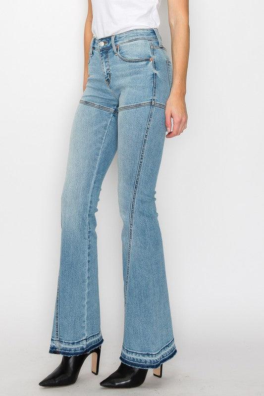 Mid Rise Flare Jeans- Doss Dollz