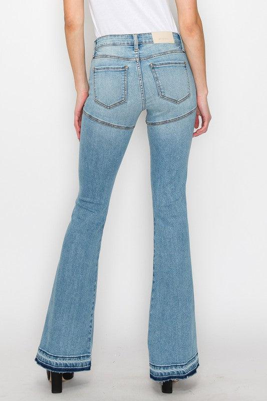 Mid Rise Flare Jeans- Doss Dollz