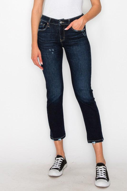 Mid Rise Flare Jeans- Doss Dollz