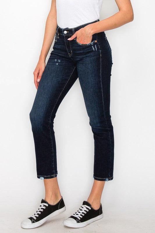 Mid Rise Flare Jeans- Doss Dollz