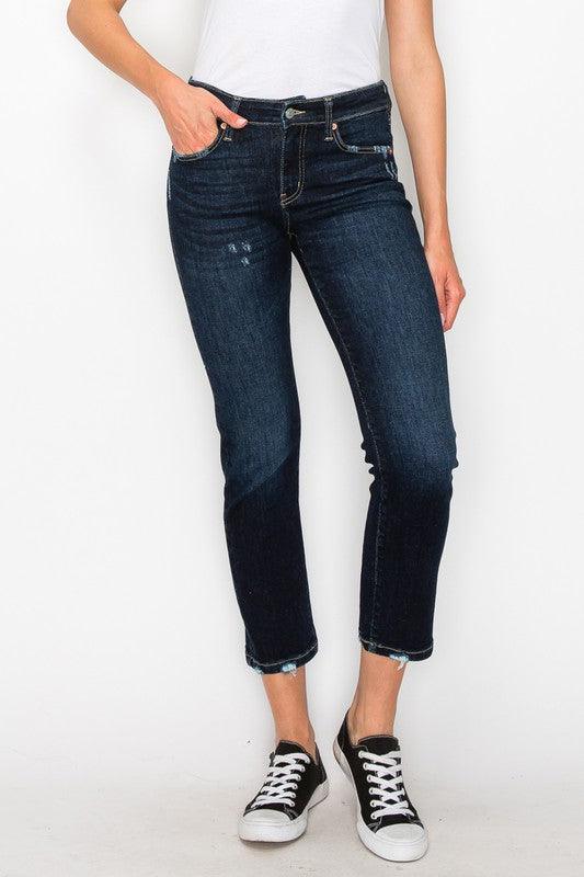 Mid Rise Flare Jeans- Doss Dollz