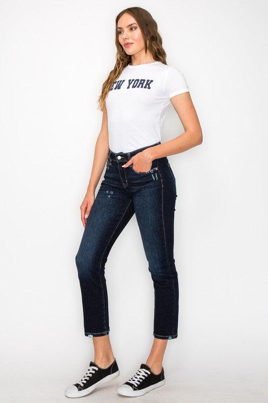 Mid Rise Flare Jeans- Doss Dollz