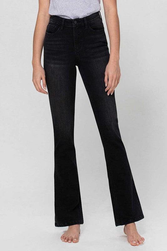 Mid Rise Flare Jeans- Doss Dollz